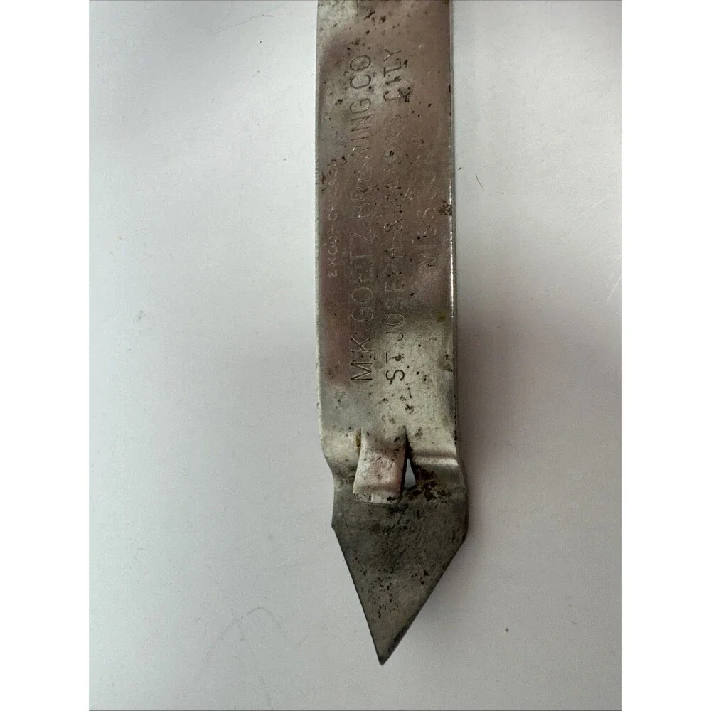 Vintage Bottle Can Opener MK Goetz Brewing Co Country Club Stout Malt Liquor